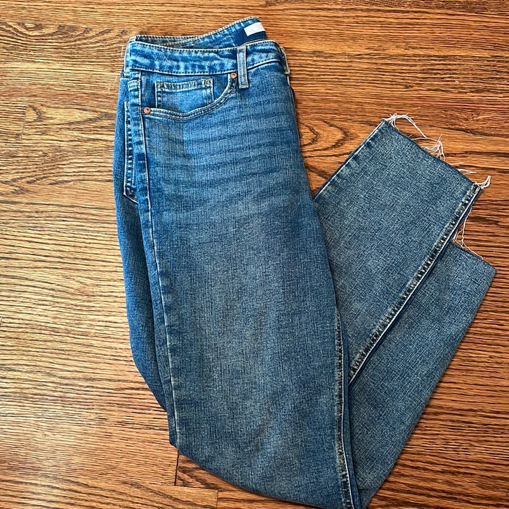 Lauren Congrad high waisted raw hem skinny jeans